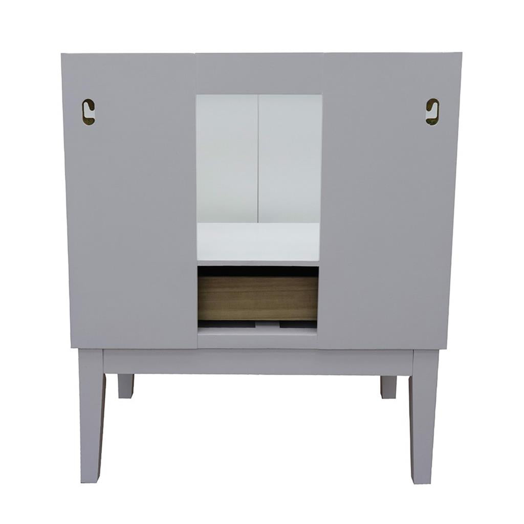 Bellaterra Home, Stora 31" White Vanity, Oval Sink, White Quartz#top-options_white-quartz-top