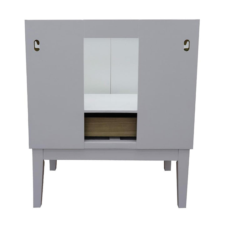 Bellaterra Home, Stora 30" White Vanity, Cabinet Only, Cabinet Only (No Top)#top-options_cabinet-only-(no-top)-top