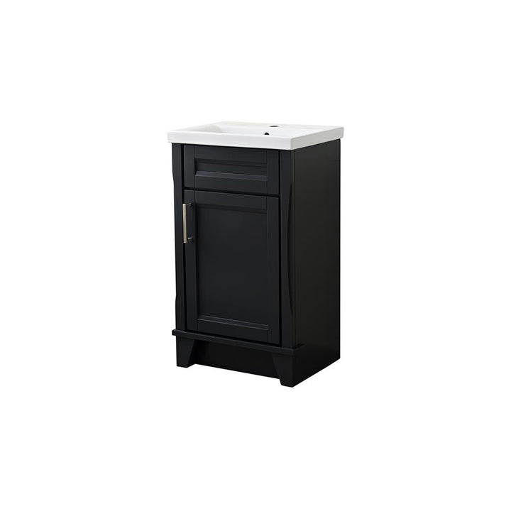 Bellaterra Home, Terni 20.375" Dark Gray Vanity, Barrel Sink, Ceramic#top-options_ceramic-top