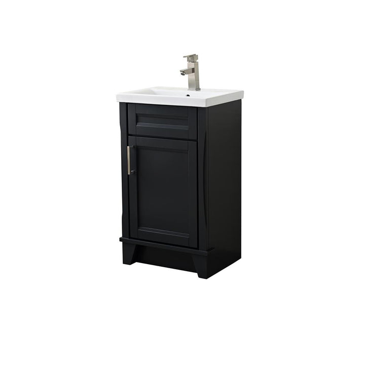 Bellaterra Home, Terni 20.375" Dark Gray Vanity, Barrel Sink, Ceramic#top-options_ceramic-top