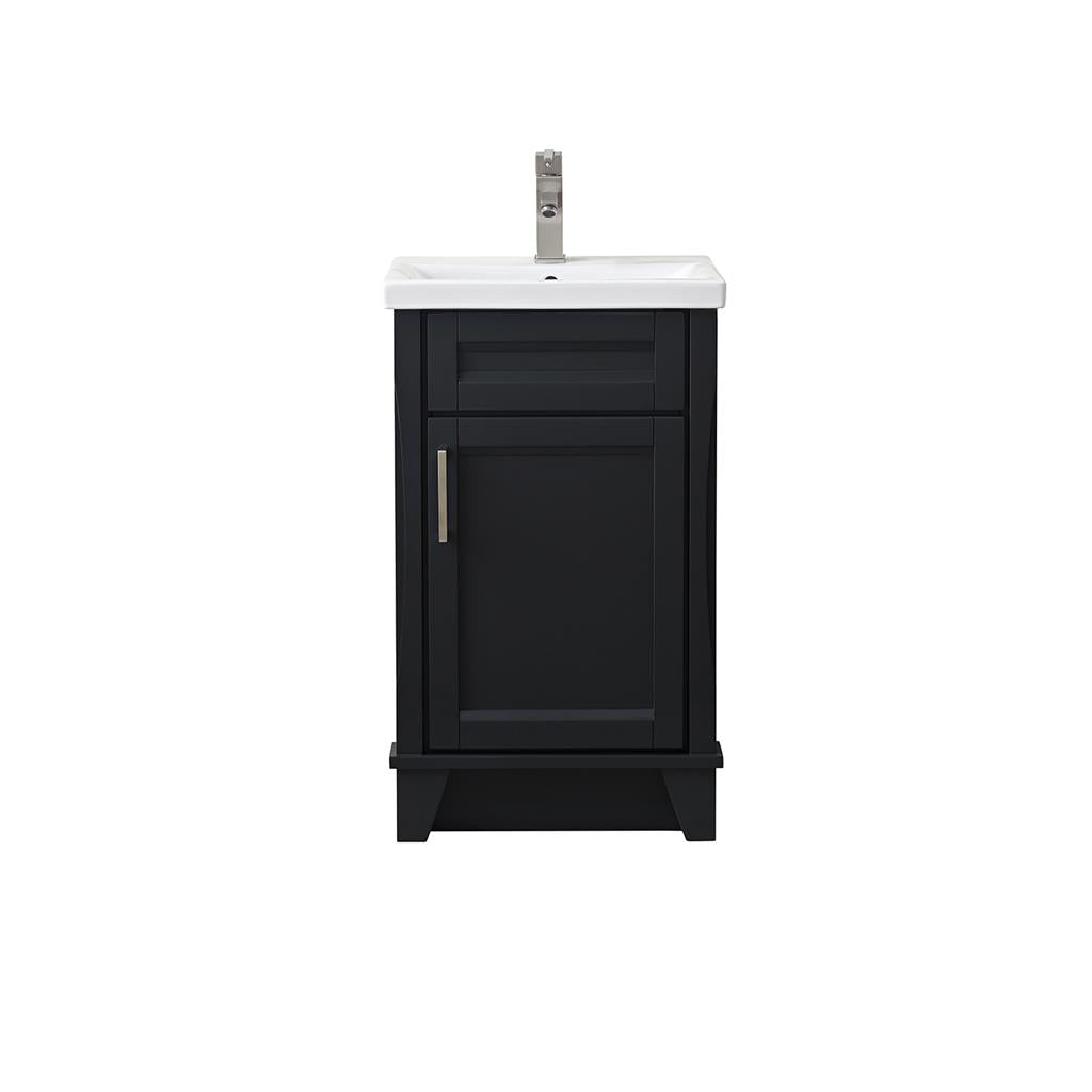Bellaterra Home, Terni 20.375" Dark Gray Vanity, Barrel Sink, Ceramic#top-options_ceramic-top