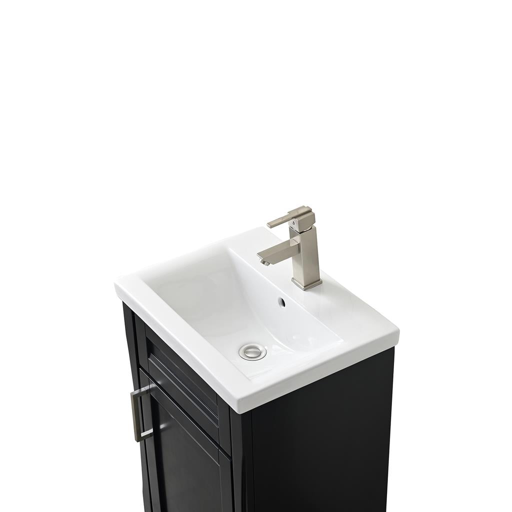 Bellaterra Home, Terni 20.375" Dark Gray Vanity, Barrel Sink, Ceramic#top-options_ceramic-top
