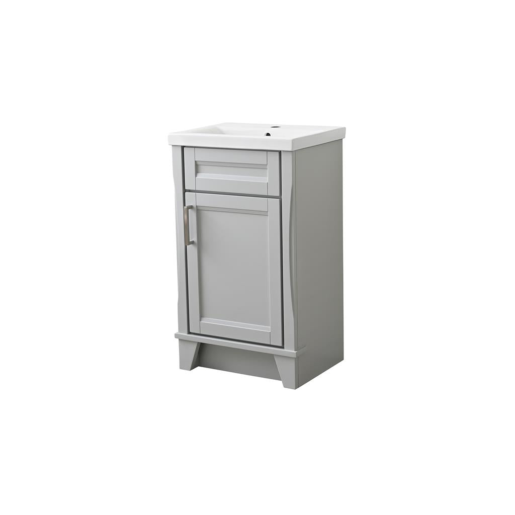 Bellaterra Home, Terni 20.375" Light Gray Vanity, Barrel Sink, Ceramic#top-options_ceramic-top