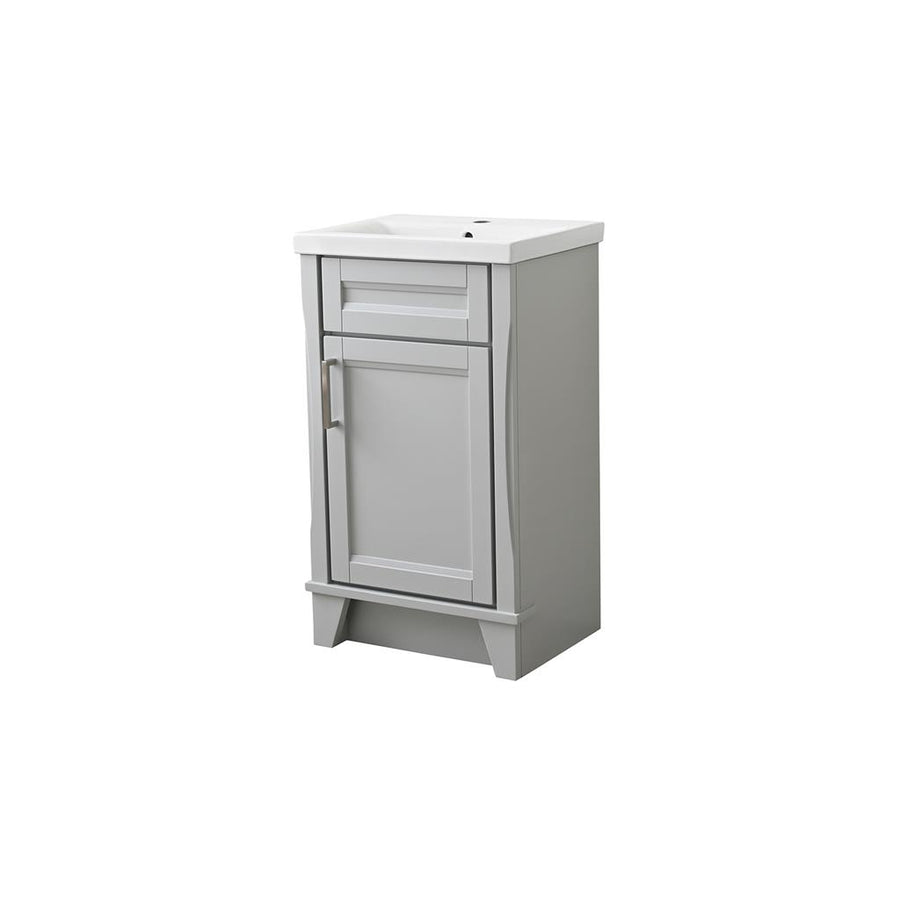 Bellaterra Home, Terni 20.375" Light Gray Vanity, Barrel Sink, Ceramic#top-options_ceramic-top