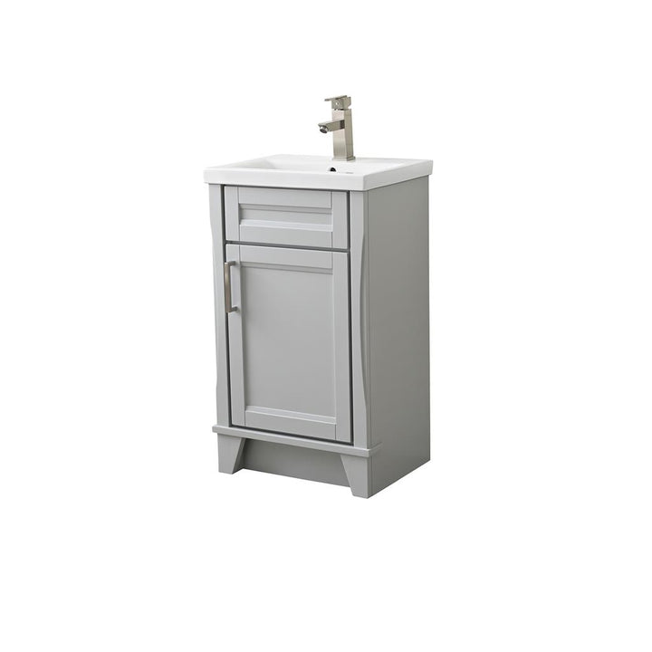 Bellaterra Home, Terni 20.375" Light Gray Vanity, Barrel Sink, Ceramic#top-options_ceramic-top
