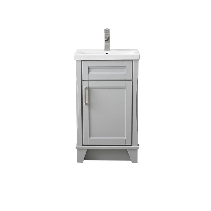 Bellaterra Home, Terni 20.375" Light Gray Vanity, Barrel Sink, Ceramic#top-options_ceramic-top
