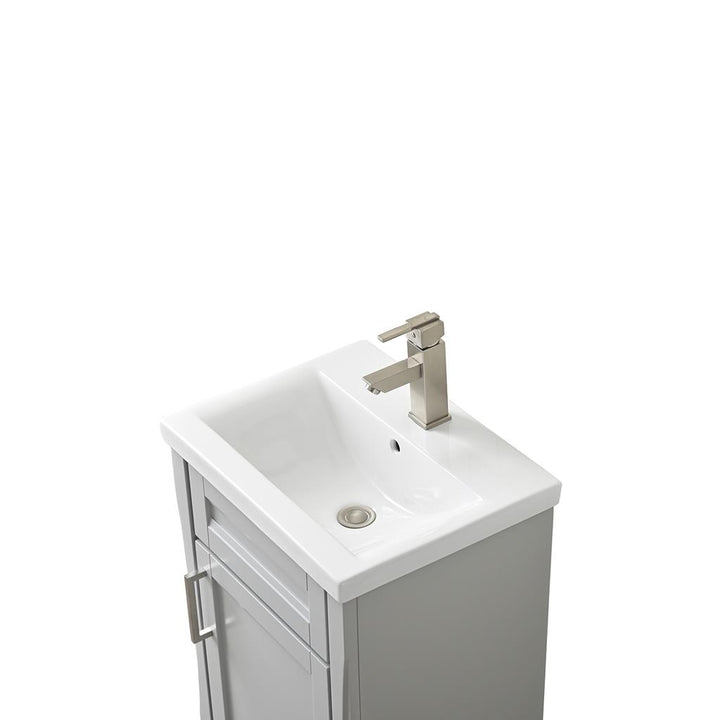 Bellaterra Home, Terni 20.375" Light Gray Vanity, Barrel Sink, Ceramic#top-options_ceramic-top
