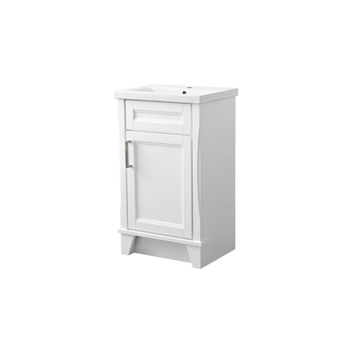 Bellaterra Home, Terni 20.375" White Vanity, Barrel Sink, Ceramic#top-options_ceramic-top