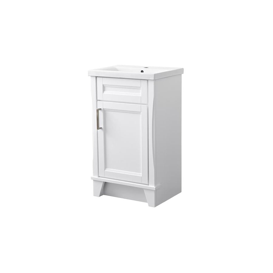 Bellaterra Home, Terni 20.375" White Vanity, Barrel Sink, Ceramic#top-options_ceramic-top