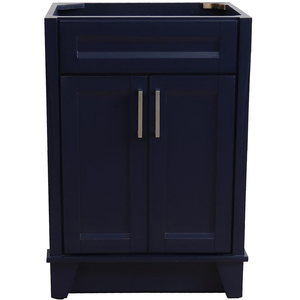 Bellaterra Home, Terni 24" Blue Vanity, Cabinet Only, Cabinet Only (No Top)#top-options_cabinet-only-(no-top)-top