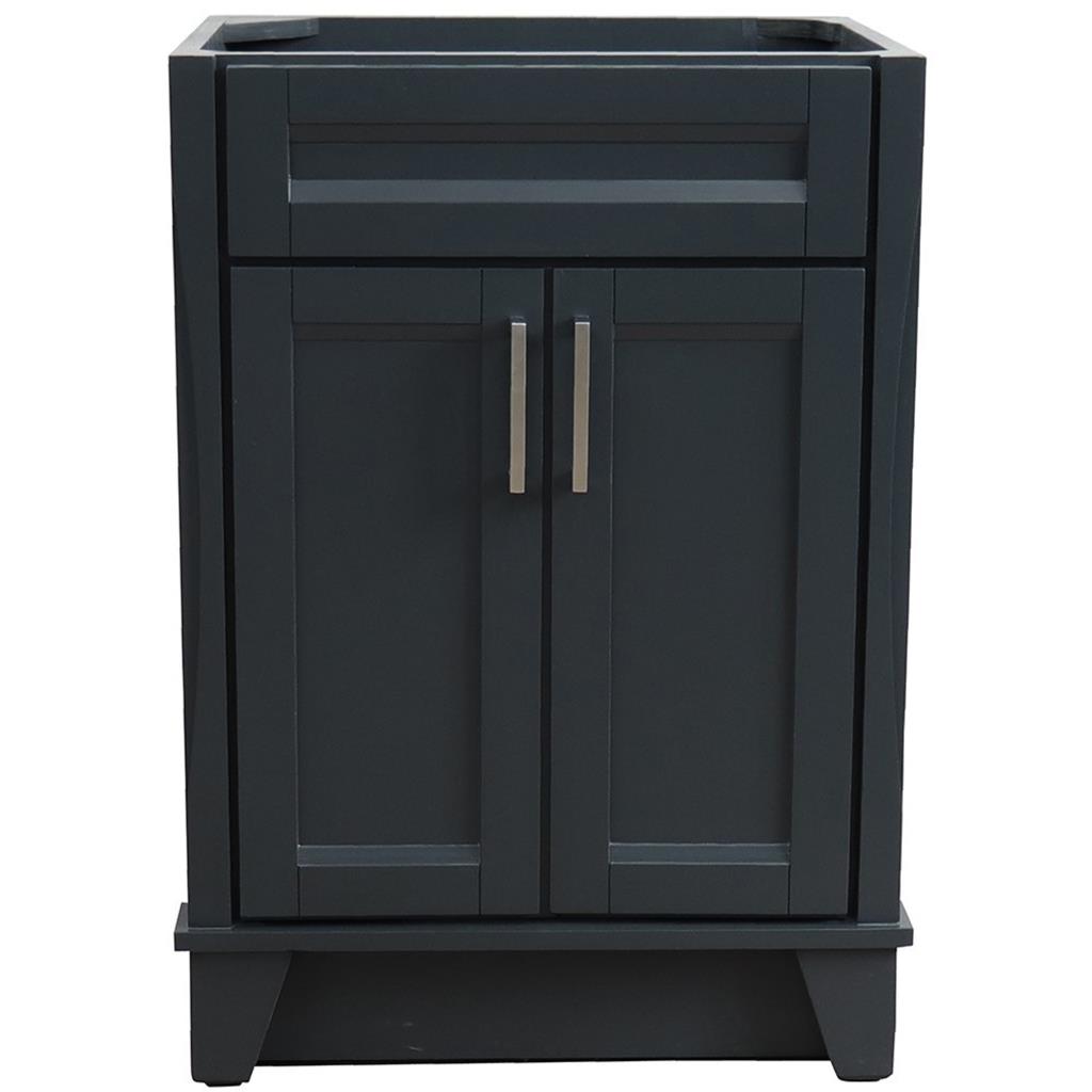Bellaterra Home, Terni 24" Dark Gray Vanity, Cabinet Only, Cabinet Only (No Top)#top-options_cabinet-only-(no-top)-top