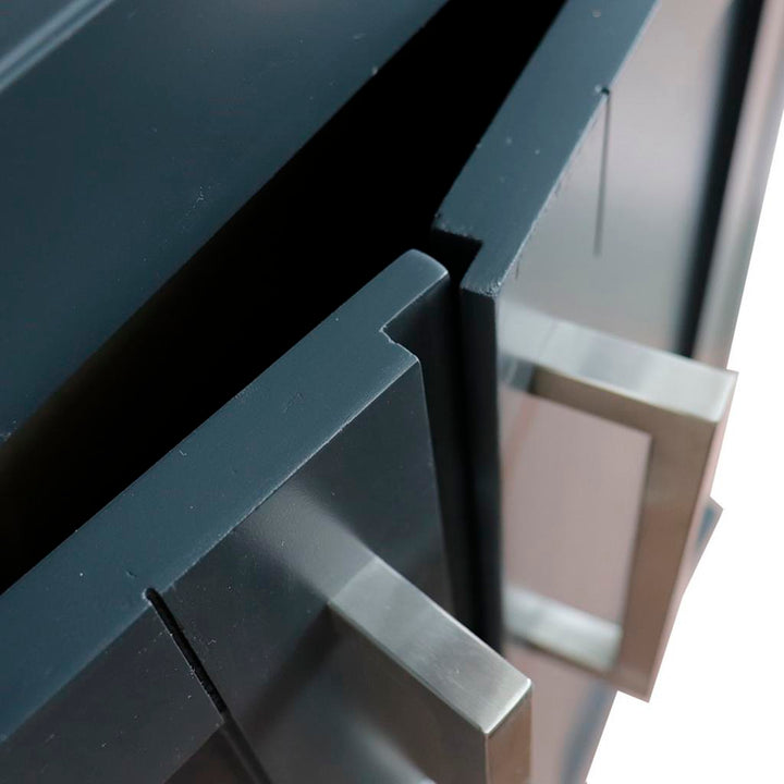 Bellaterra Home, Terni 24" Dark Gray Vanity, Cabinet Only, Cabinet Only (No Top)#top-options_cabinet-only-(no-top)-top
