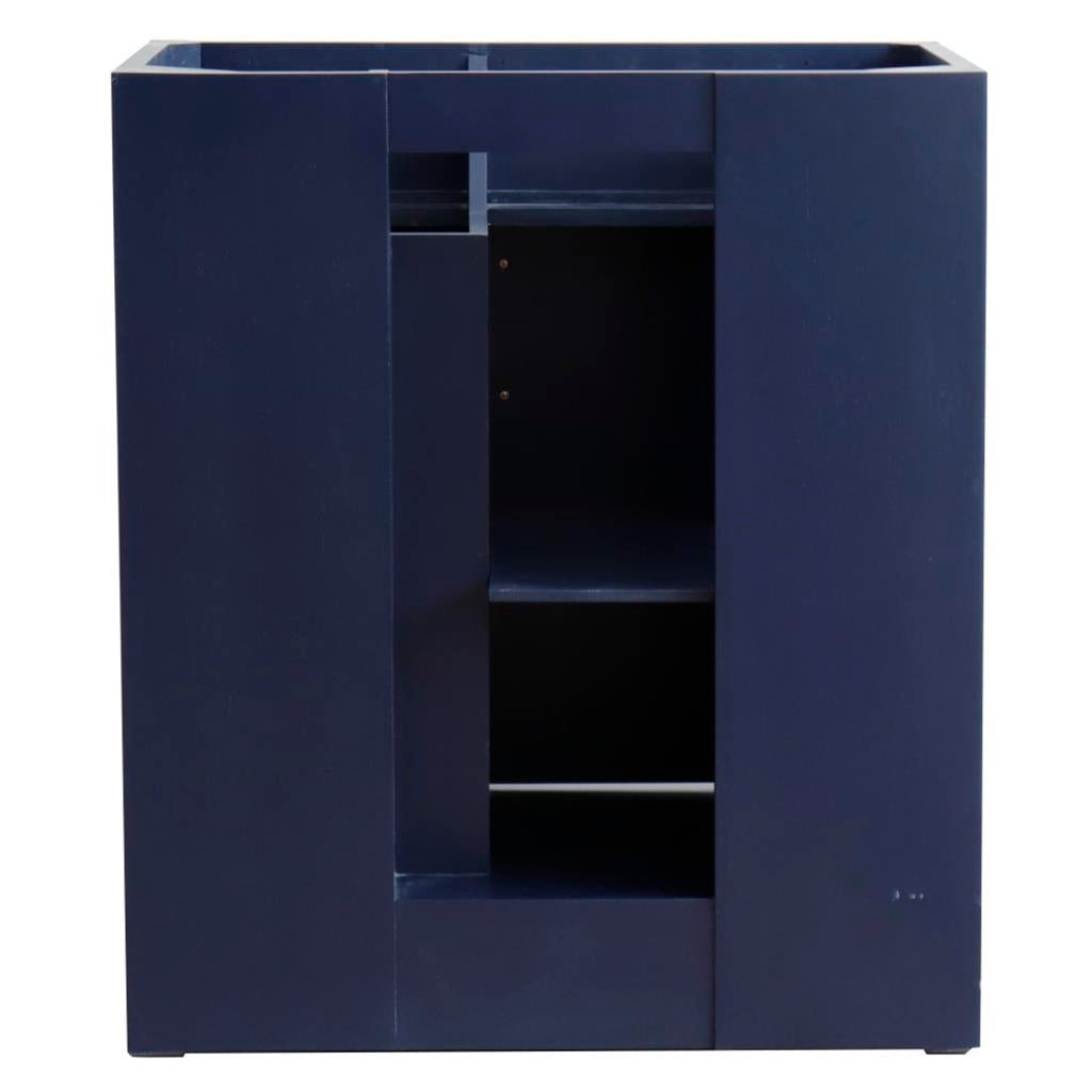 Bellaterra Home, Terni 30" Blue Vanity, Cabinet Only, Cabinet Only (No Top)#top-options_cabinet-only-(no-top)-top