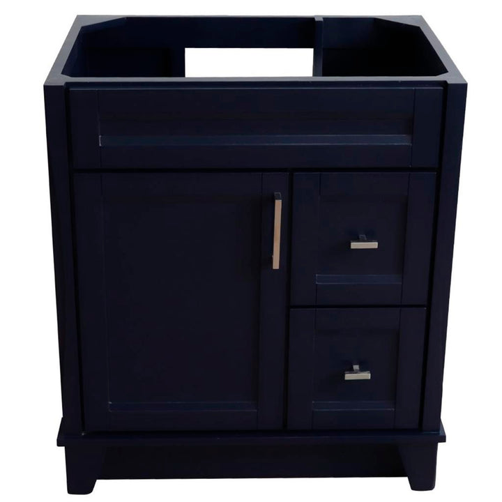 Bellaterra Home, Terni 30" Blue Vanity, Cabinet Only, Cabinet Only (No Top)#top-options_cabinet-only-(no-top)-top