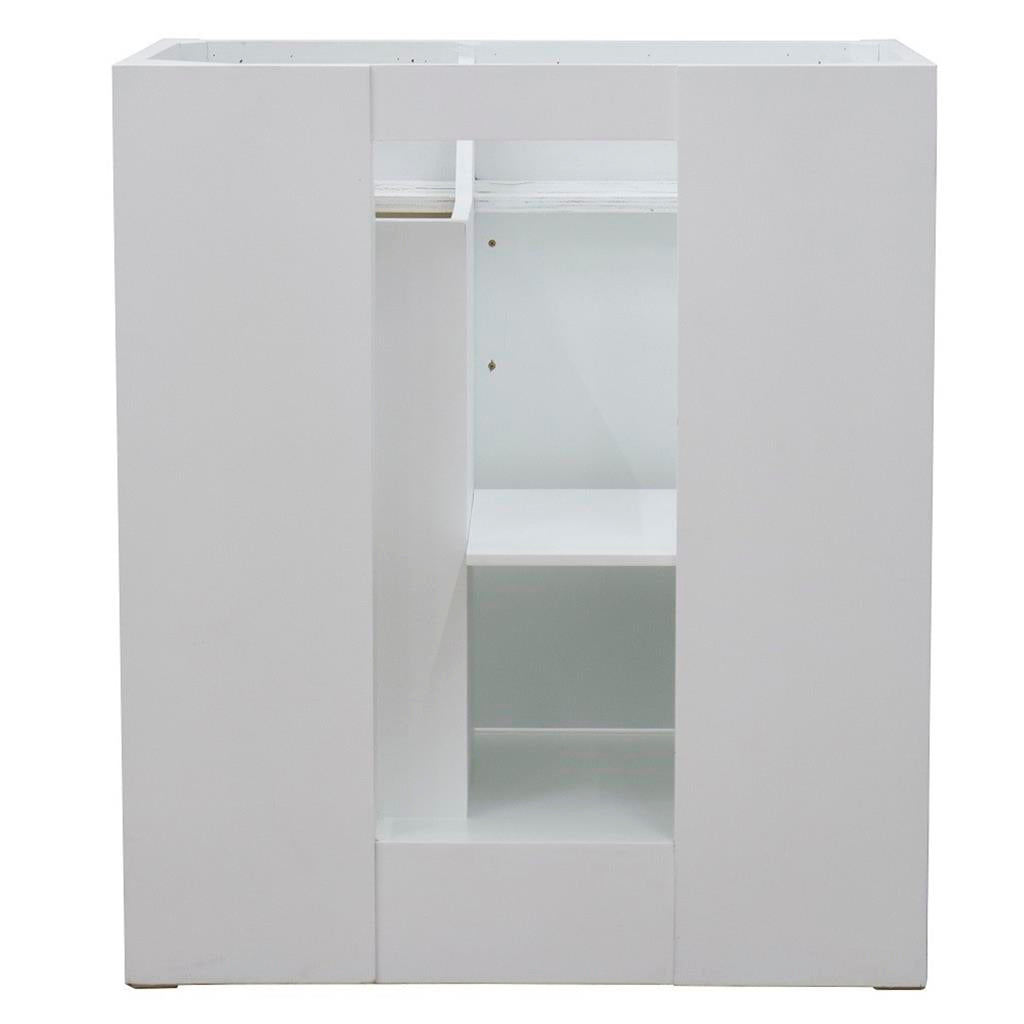 Bellaterra Home, Terni 30" White Vanity, Cabinet Only, Cabinet Only (No Top)#top-options_cabinet-only-(no-top)-top