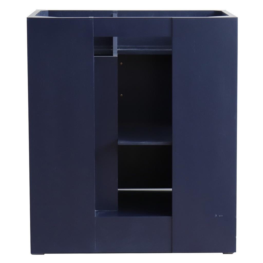 Bellaterra Home, Terni 31" Blue Vanity, Oval Sink, Gray Granite#top-options_gray-granite-top
