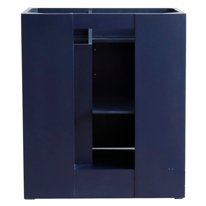 Bellaterra Home, Terni 31" Blue Vanity, Oval Sink, Gray Granite#top-options_gray-granite-top