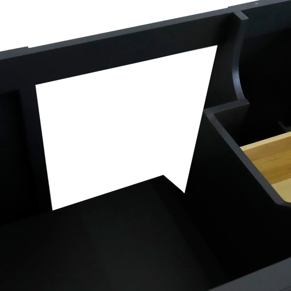 Bellaterra Home, Terni 36" Dark Gray Vanity, Door on Left, Cabinet Only, Cabinet Only (No Top)#top-options_cabinet-only-(no-top)-top