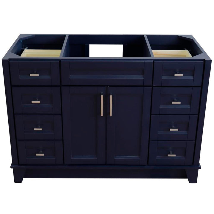 Bellaterra Home, Terni 48" Blue Single Vanity, Cabinet Only, Cabinet Only (No Top)#top-options_cabinet-only-(no-top)-top