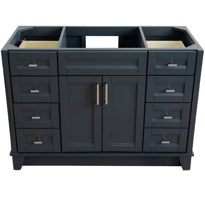 Bellaterra Home, Terni 48" Dark Gray Single Vanity, Cabinet Only, Cabinet Only (No Top)#top-options_cabinet-only-(no-top)-top