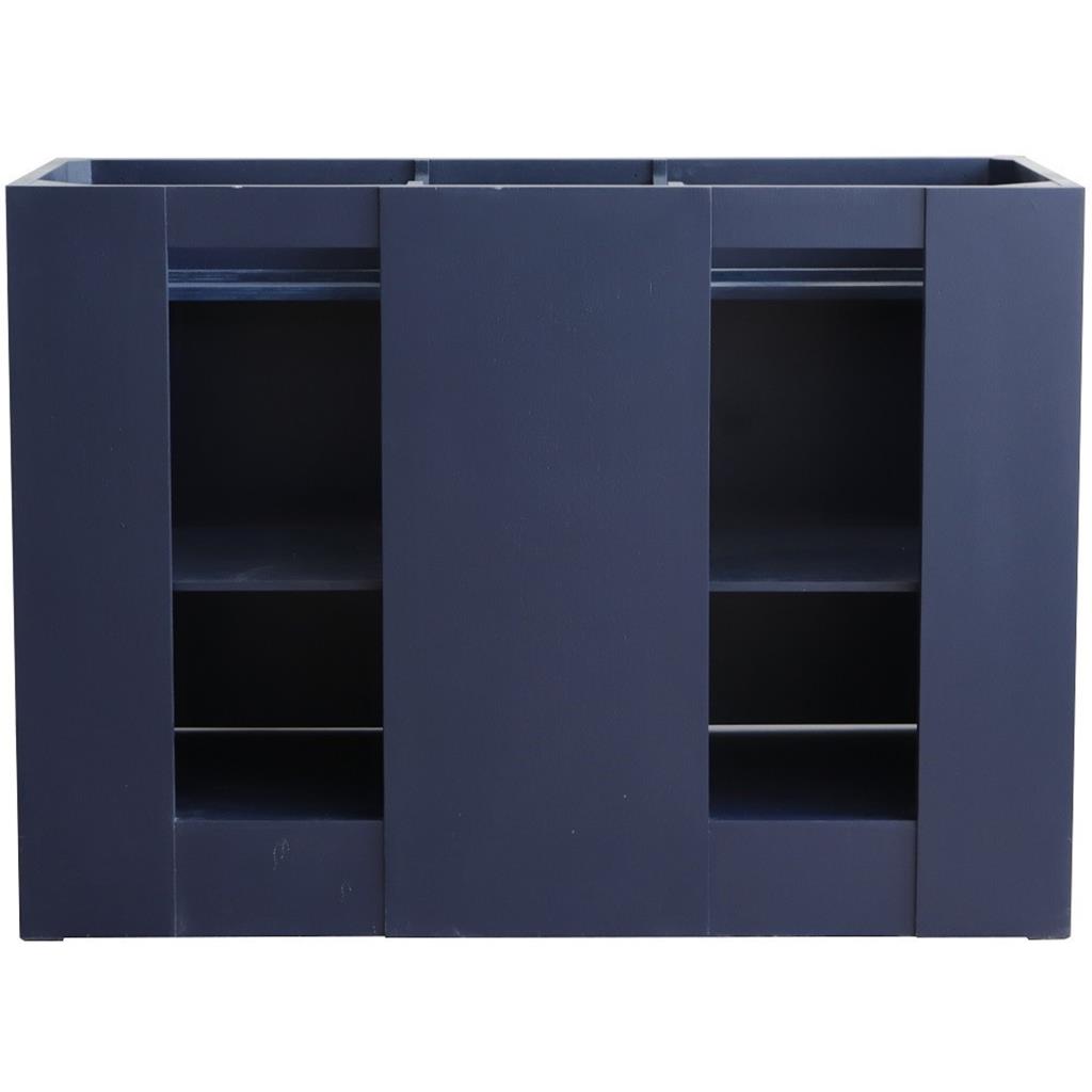 Bellaterra Home, Terni 49" Blue Double Vanity, Oval Sink, Black Galaxy Granite#top-options_black-galaxy-granite-top
