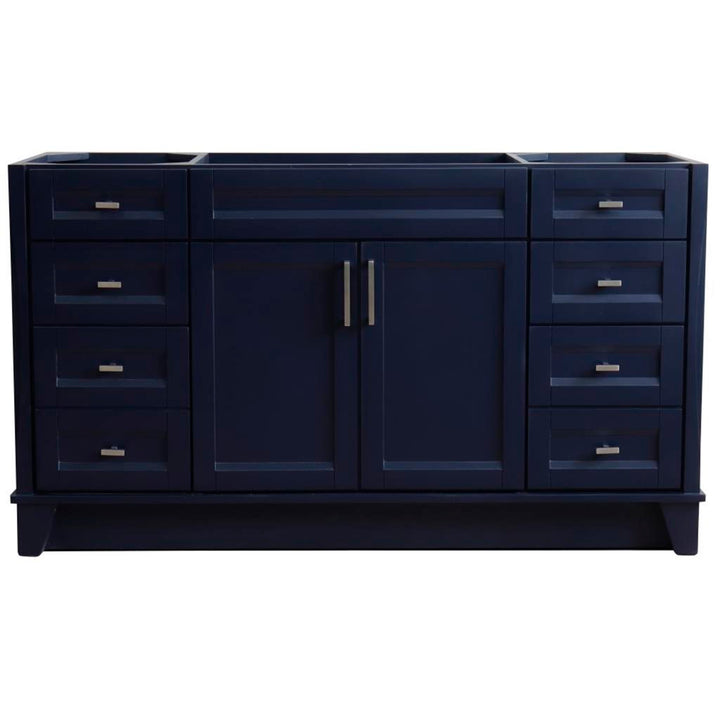 Bellaterra Home, Terni 60" Blue Single Vanity, Cabinet Only, Cabinet Only (No Top)#top-options_cabinet-only-(no-top)-top