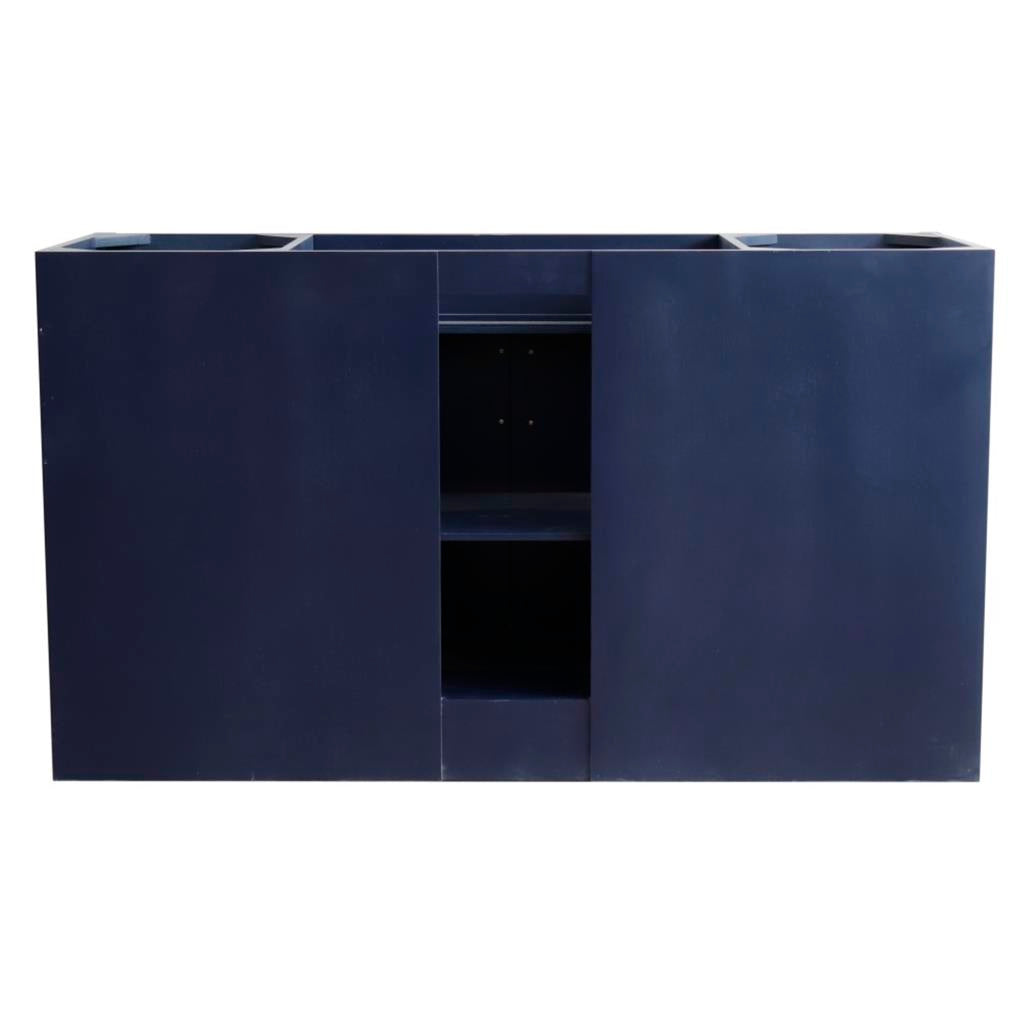 Bellaterra Home, Terni 60" Blue Single Vanity, Cabinet Only, Cabinet Only (No Top)#top-options_cabinet-only-(no-top)-top