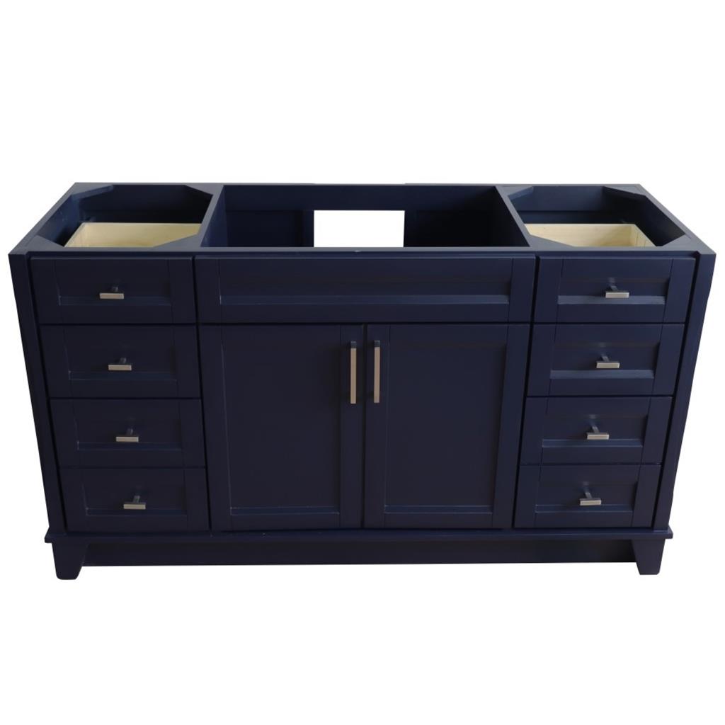 Bellaterra Home, Terni 60" Blue Single Vanity, Cabinet Only, Cabinet Only (No Top)#top-options_cabinet-only-(no-top)-top