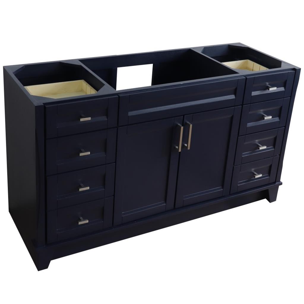 Bellaterra Home, Terni 60" Blue Single Vanity, Cabinet Only, Cabinet Only (No Top)#top-options_cabinet-only-(no-top)-top