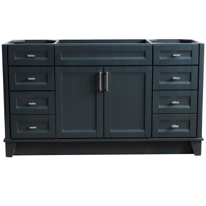 Bellaterra Home, Terni 60" Dark Gray Single Vanity, Cabinet Only, Cabinet Only (No Top)#top-options_cabinet-only-(no-top)-top