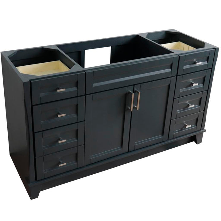 Bellaterra Home, Terni 60" Dark Gray Single Vanity, Cabinet Only, Cabinet Only (No Top)#top-options_cabinet-only-(no-top)-top