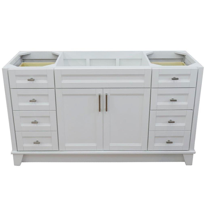 Bellaterra Home, Terni 60" White Single Vanity, Cabinet Only, Cabinet Only (No Top)#top-options_cabinet-only-(no-top)-top