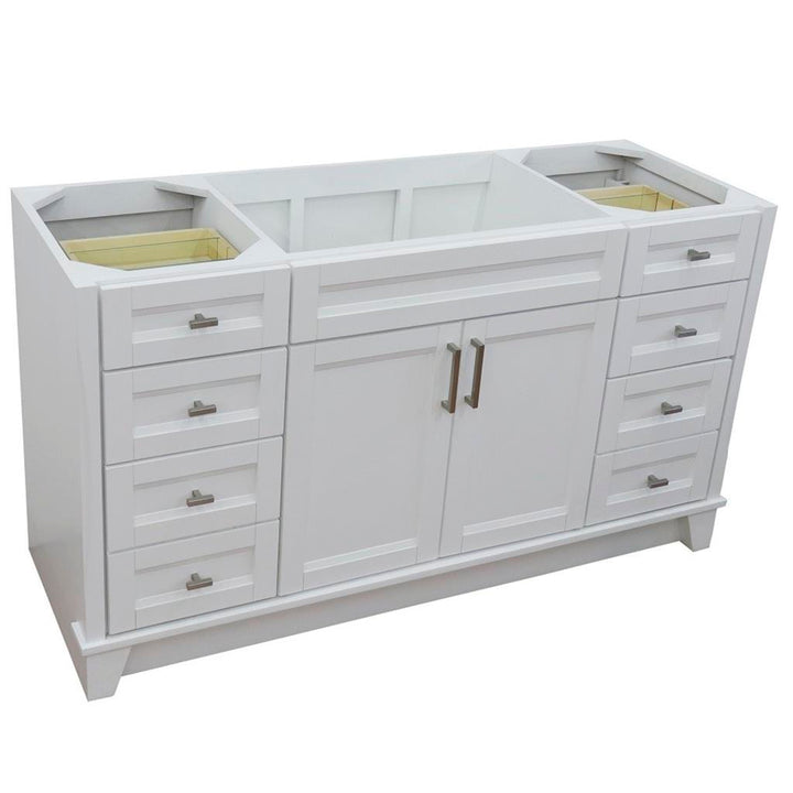 Bellaterra Home, Terni 60" White Single Vanity, Cabinet Only, Cabinet Only (No Top)#top-options_cabinet-only-(no-top)-top