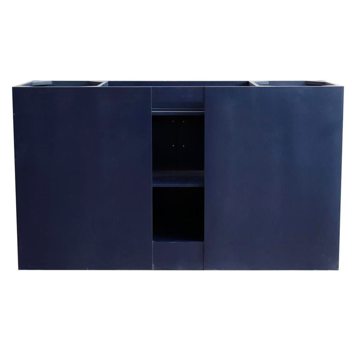 Bellaterra Home, Terni 61" Blue Single Vanity, Round Sink, Black Galaxy Granite#top-options_black-galaxy-granite-top