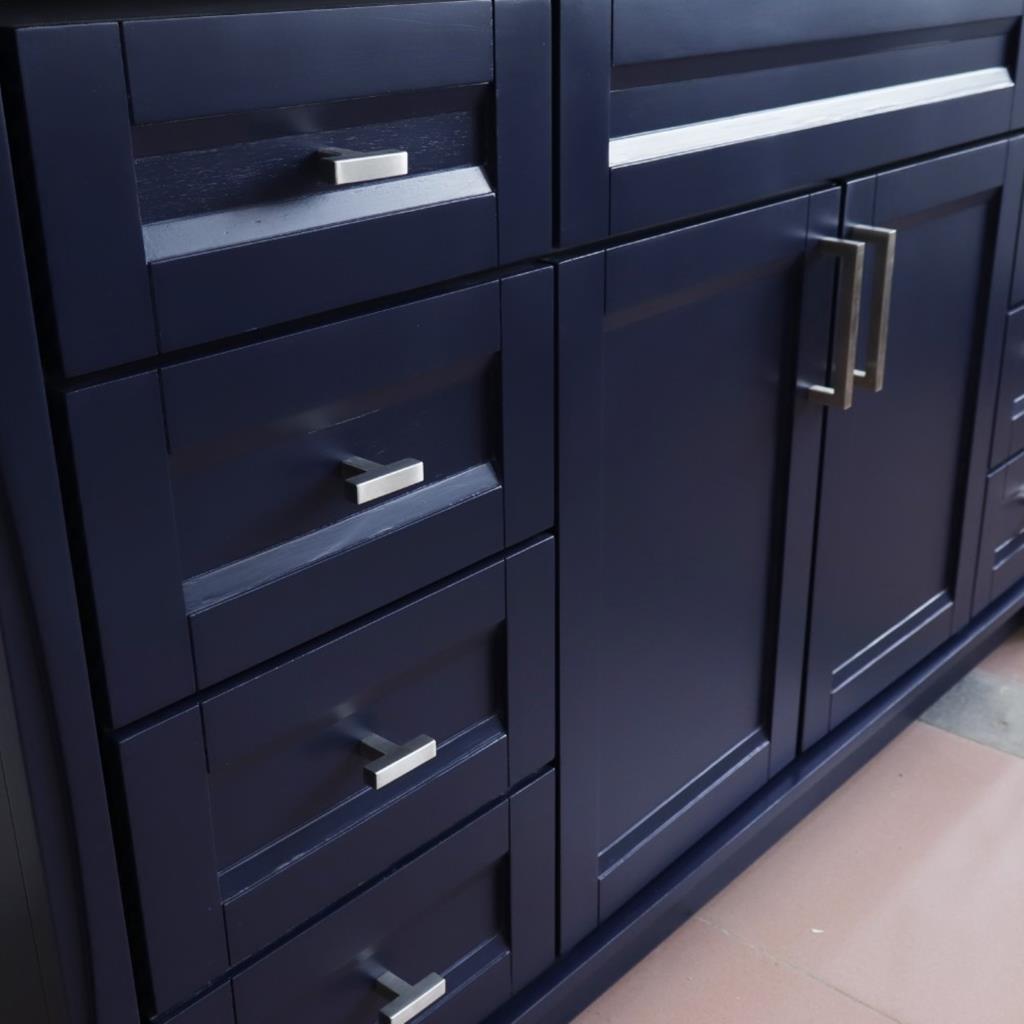 Bellaterra Home, Terni 61" Blue Single Vanity, Rectangle Sink, Black Galaxy Granite#top-options_black-galaxy-granite-top
