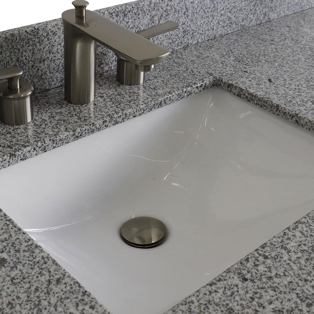 Bellaterra Home, Terni 61" Dark Gray Single Vanity, Rectangle Sink, Gray Granite#top-options_gray-granite-top