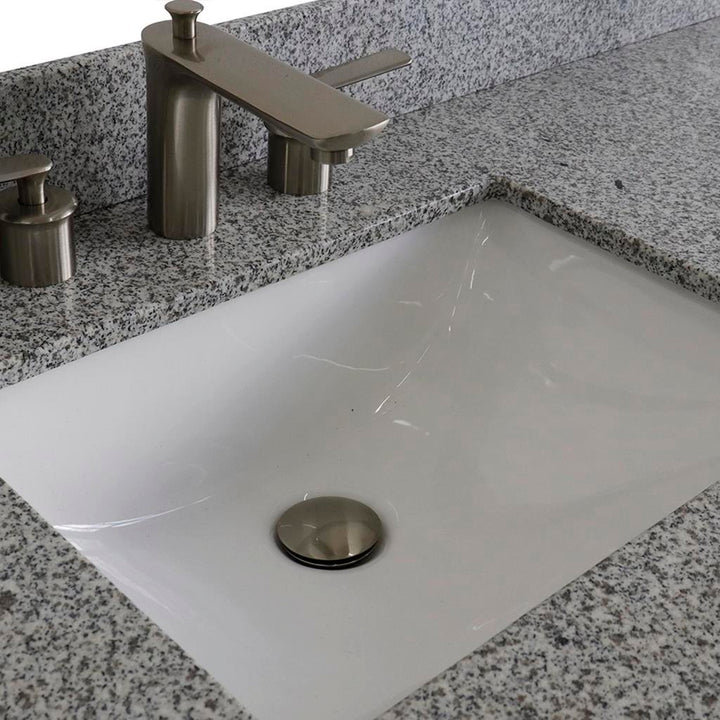 Bellaterra Home, Terni 61" Dark Gray Single Vanity, Rectangle Sink, Gray Granite#top-options_gray-granite-top