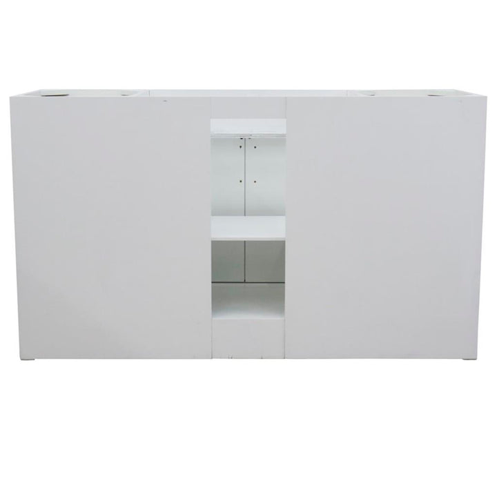 Bellaterra Home, Terni 61" White Single Vanity, Rectangle Sink, Black Galaxy Granite#top-options_black-galaxy-granite-top