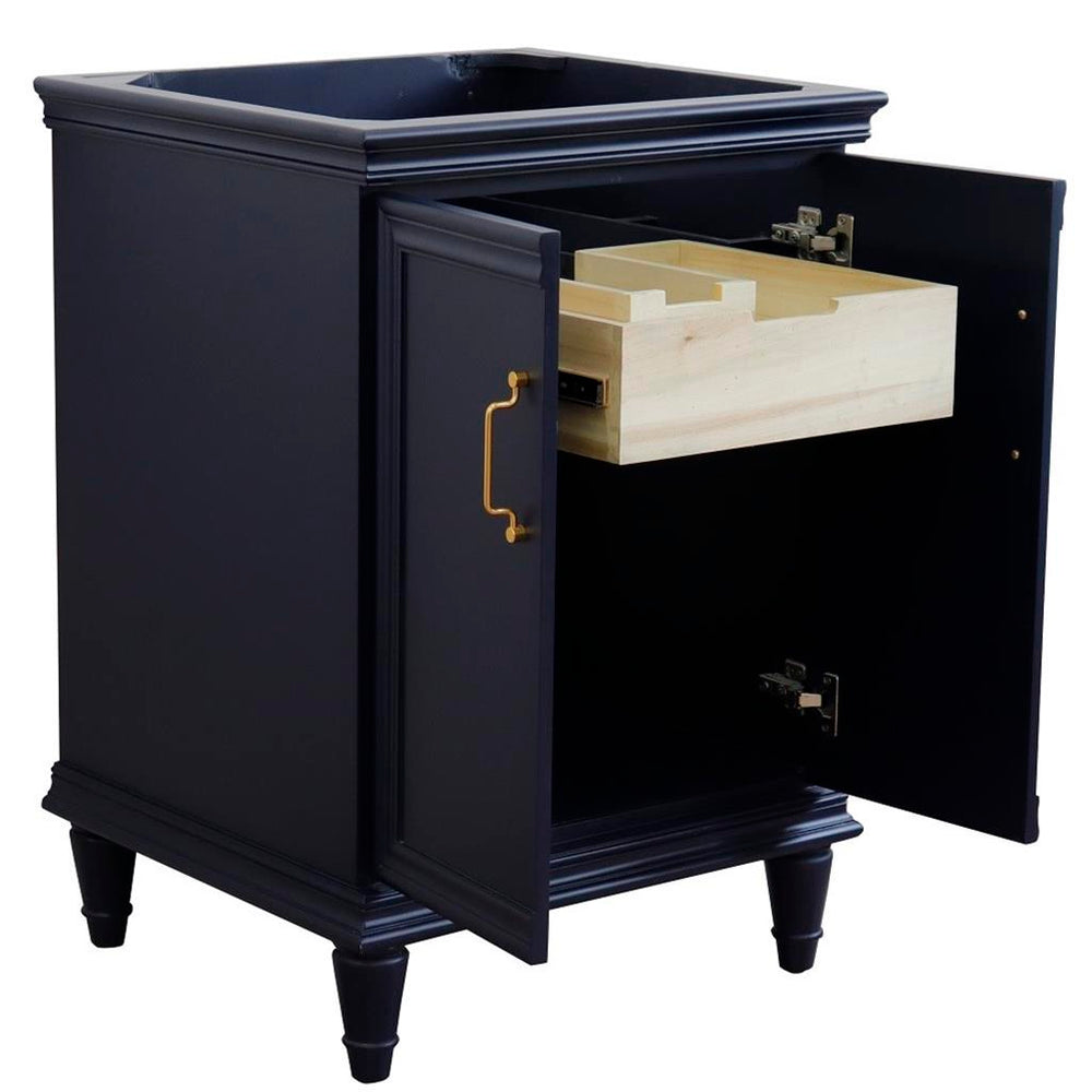 Bellaterra Home, Forli 24" Blue Vanity, Cabinet Only, Cabinet Only (No Top)#top-options_cabinet-only-(no-top)-top