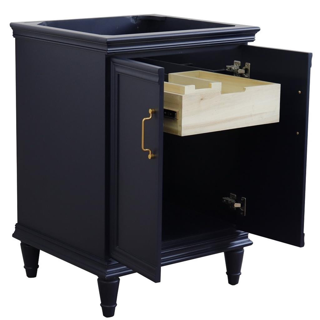 Bellaterra Home, Forli 24" Blue Vanity, Cabinet Only, Cabinet Only (No Top)#top-options_cabinet-only-(no-top)-top