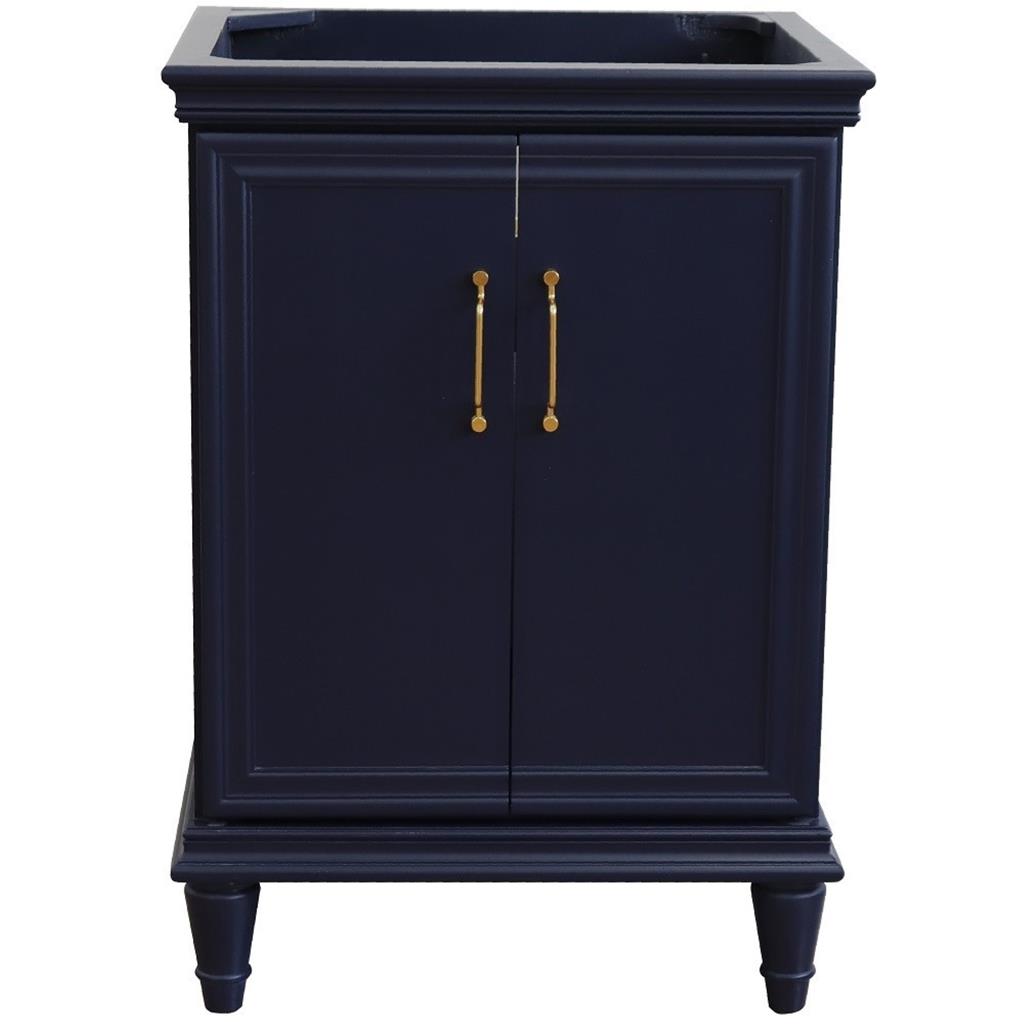 Bellaterra Home, Forli 24" Blue Vanity, Cabinet Only, Cabinet Only (No Top)#top-options_cabinet-only-(no-top)-top