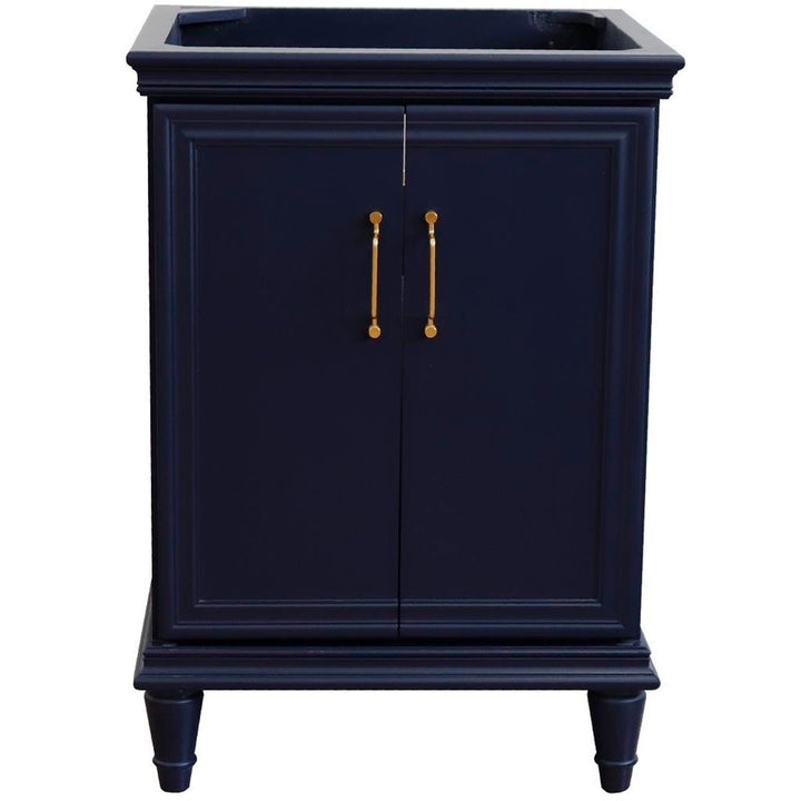 Bellaterra Home, Forli 24" Blue Vanity, Cabinet Only, Cabinet Only (No Top)#top-options_cabinet-only-(no-top)-top