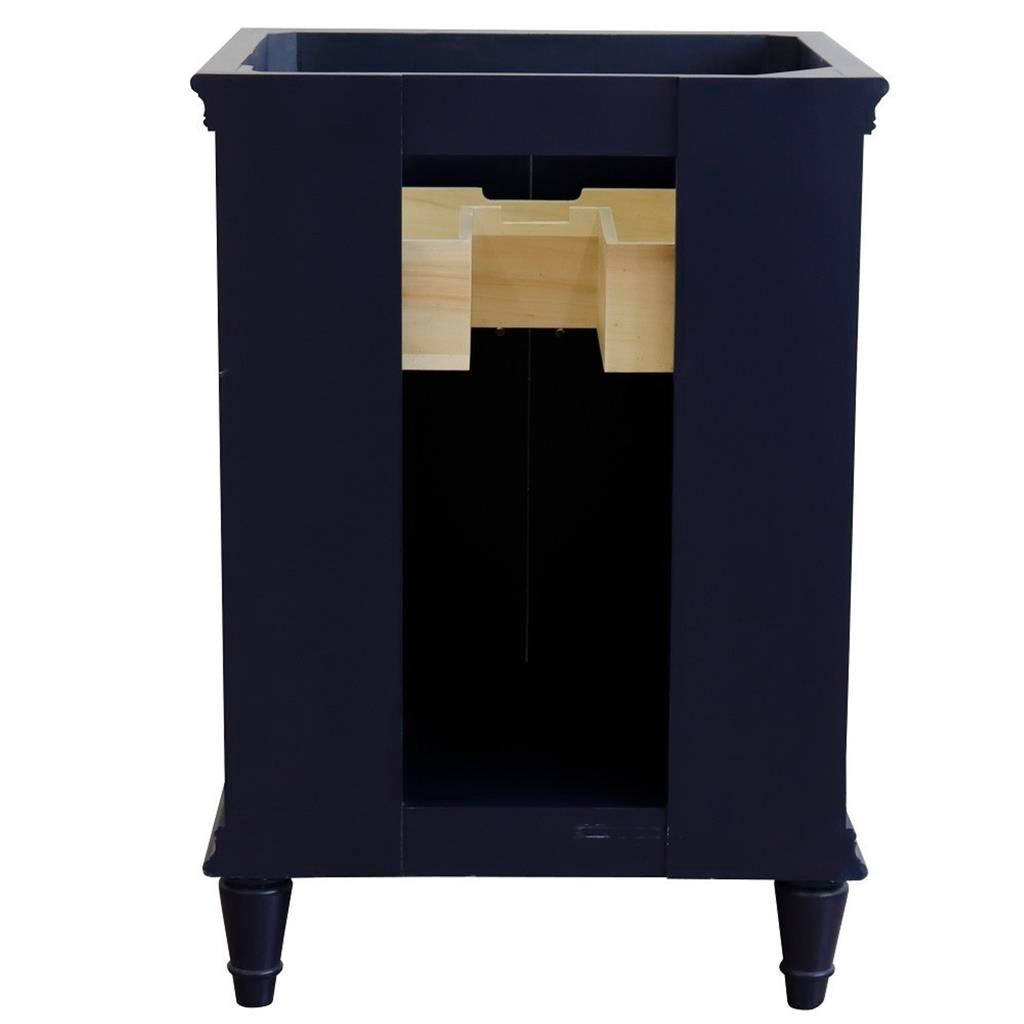 Bellaterra Home, Forli 24" Blue Vanity, Cabinet Only, Cabinet Only (No Top)#top-options_cabinet-only-(no-top)-top