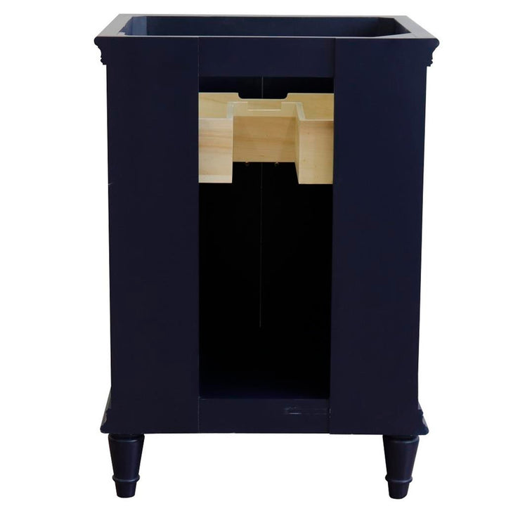 Bellaterra Home, Forli 24" Blue Vanity, Cabinet Only, Cabinet Only (No Top)#top-options_cabinet-only-(no-top)-top