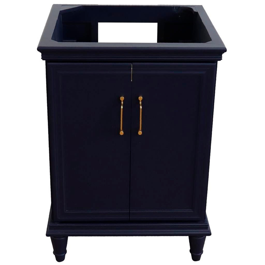 Bellaterra Home, Forli 24" Blue Vanity, Cabinet Only, Cabinet Only (No Top)#top-options_cabinet-only-(no-top)-top
