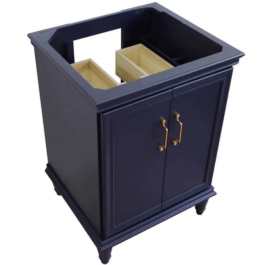 Bellaterra Home, Forli 24" Blue Vanity, Cabinet Only, Cabinet Only (No Top)#top-options_cabinet-only-(no-top)-top