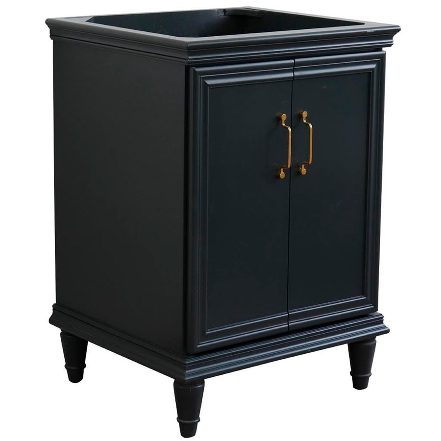Bellaterra Home, Forli 24" Dark Gray Vanity, Cabinet Only, Cabinet Only (No Top)#top-options_cabinet-only-(no-top)-top