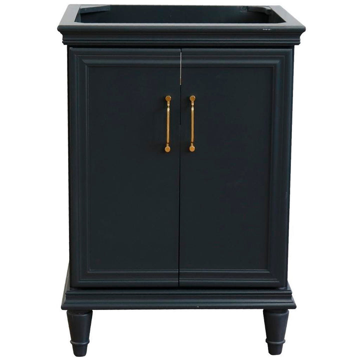 Bellaterra Home, Forli 24" Dark Gray Vanity, Cabinet Only, Cabinet Only (No Top)#top-options_cabinet-only-(no-top)-top