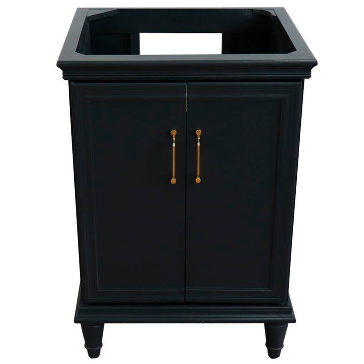 Bellaterra Home, Forli 24" Dark Gray Vanity, Cabinet Only, Cabinet Only (No Top)#top-options_cabinet-only-(no-top)-top