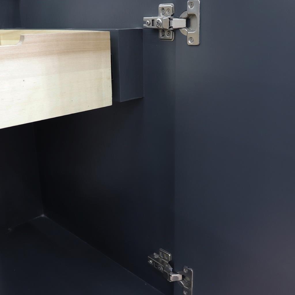Bellaterra Home, Forli 24" Dark Gray Vanity, Cabinet Only, Cabinet Only (No Top)#top-options_cabinet-only-(no-top)-top